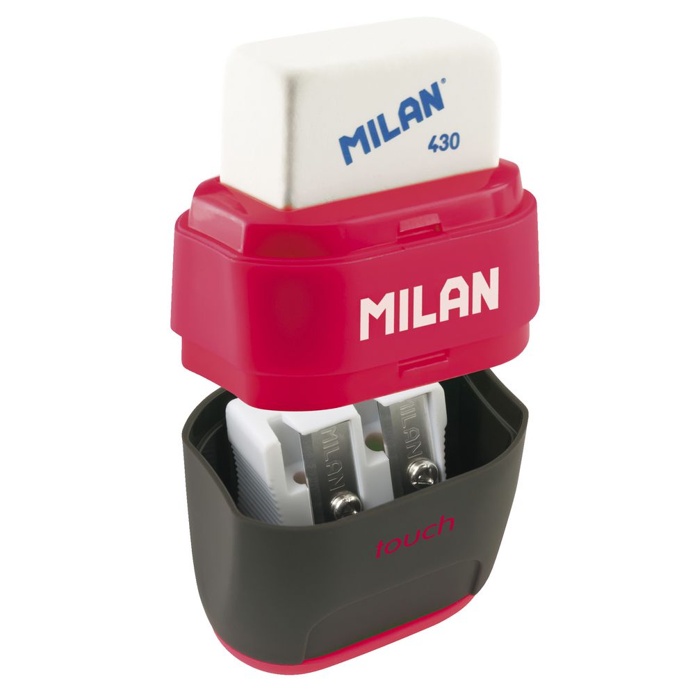 Milan Compact Touch 2 Hole Sharpener and Eraser